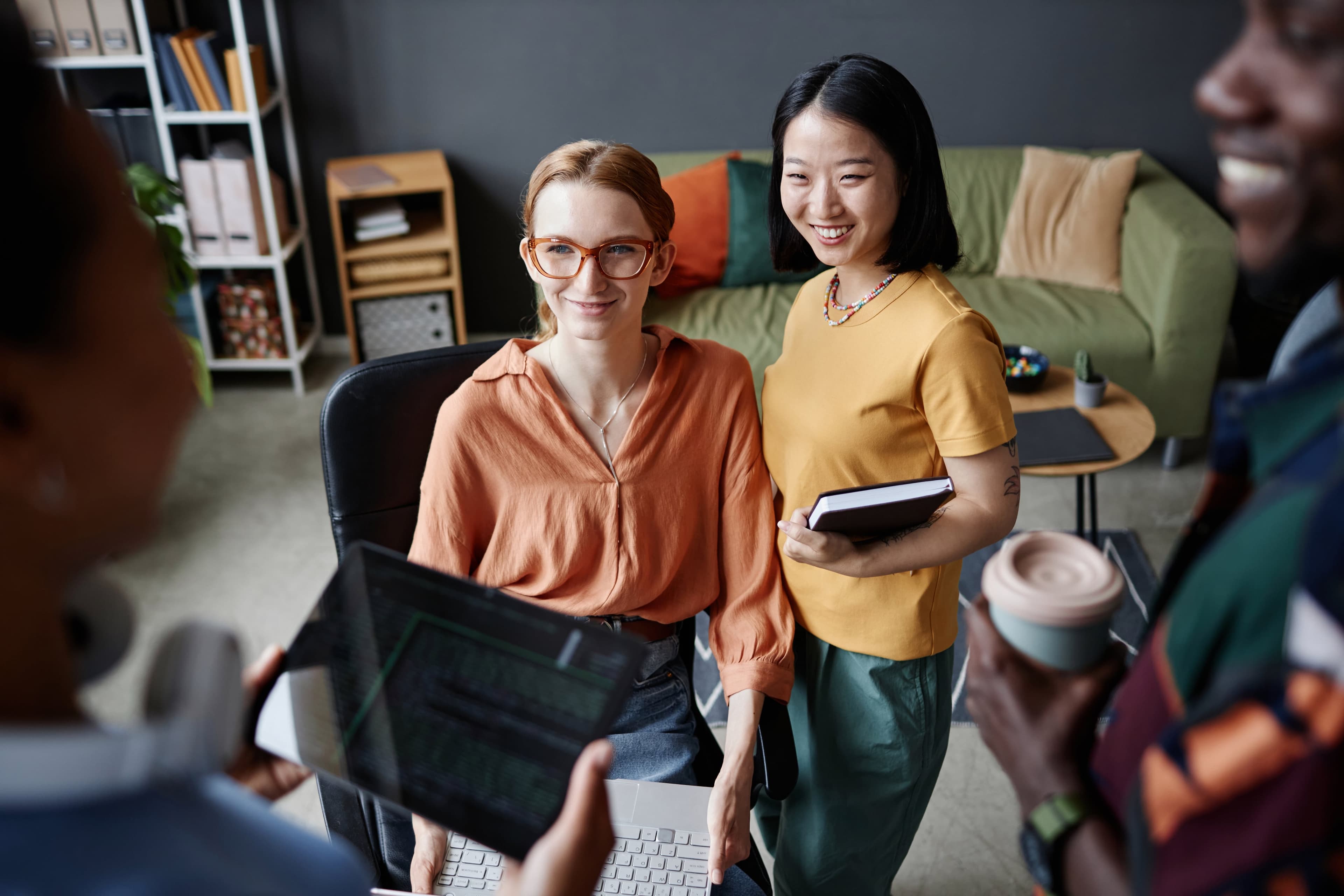 Photos of happy people